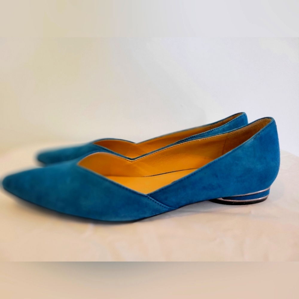 🌱 Naturalizer Teal Size 9 Havana Flats